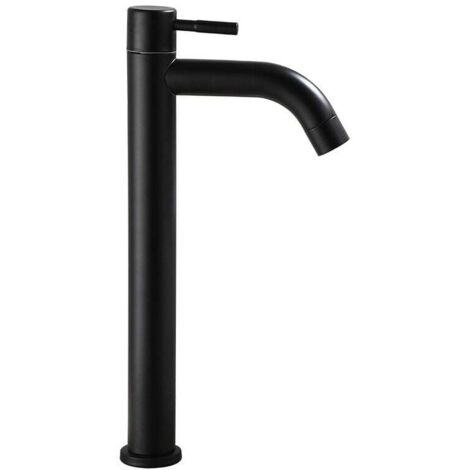 Grand robinet de lavabo (noir) (1/4)