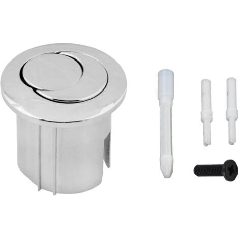 Bouton de chasse d'eau double style D2D double pression demi-lune à portée courte portée AH0001800R Compatible avec le réservoir de chasse d'eau ROCA D2D Bouton poussoir WC 822043001 (1/5)