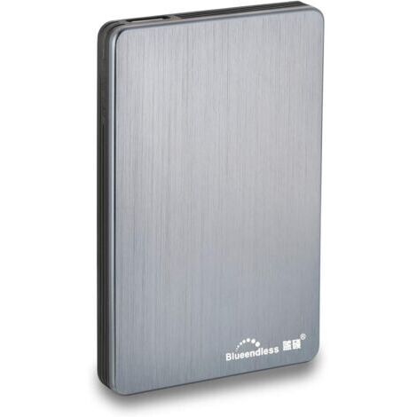 Disque Dur Externe Portable avec USB3.0 pour Ordinateur de Bureau et Portable 6,3 cm 320GB Gris