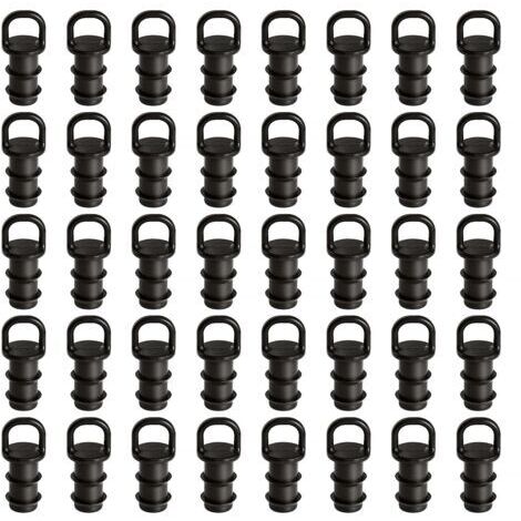 40 Pièces 16mm Raccords D'irrigation Goutte à Goutte, Bouchons D'extrémité D'irrigation Goutte à Goutte, Adaptateur Bouchons D'Irrigation Goutte, pour Système D'irrigation