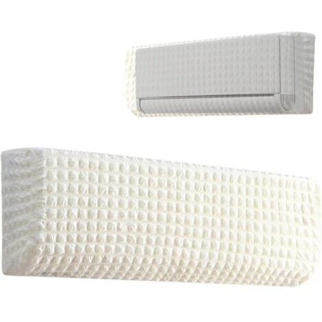 Housse murale pour climatiseur d'intérieur lavable Housse de protection anti-poussière Couvercle AC rétractable Design élégant - Fournitures de climatisation pour la maison, le bureau, les