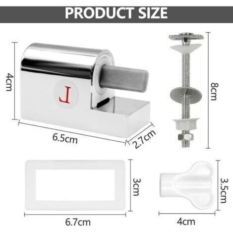 CSPARKV Fixation Abattant WC, Attaches Charnière Abattant WC Charnières De Siège De Toilette À Fermeture Douce Fixation Abattant WC Charnière Abattant WC pour Abattant WC Fixations Charnières