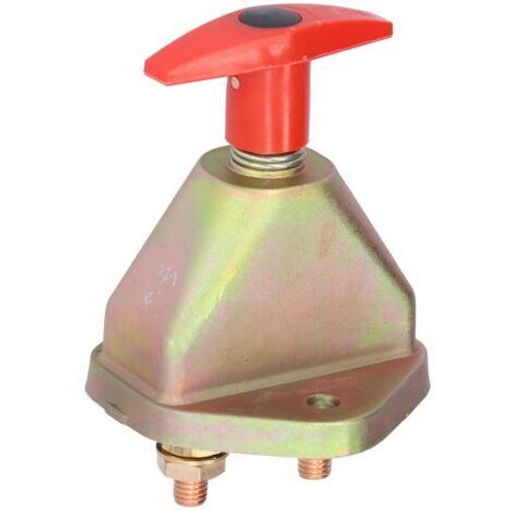 Interrupteur D'Isolateur de Batterie 12-24V, Isolateur de Coupure de Courant de Batterie Principale Robuste avec Acier Inoxydable pour Voiture Véhicule RV Marine