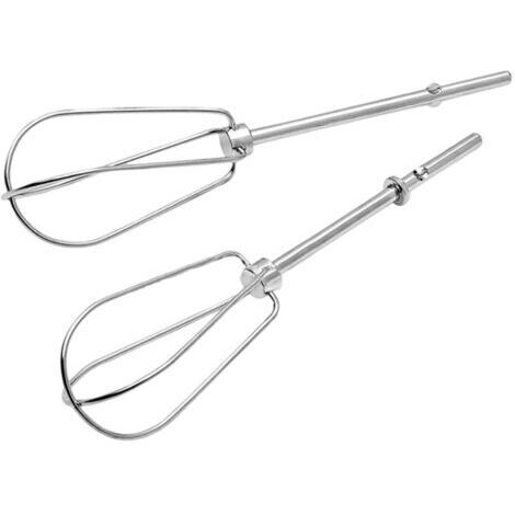 Lot de 2 Fouet de Rechange Batteur Electrique Cuisine, Fouet Mélangeur en Acier Inoxydable, 18.5 cm Fouet pour Batteur Électrique, Fouet de Cuisine pour Mélangeur à Main la Cuisson, le Mélan