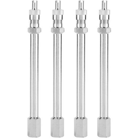 Rallonge de valve de pneu, accessoire pour gonfleur (lot de 4) pour camion, Embout de gonflage