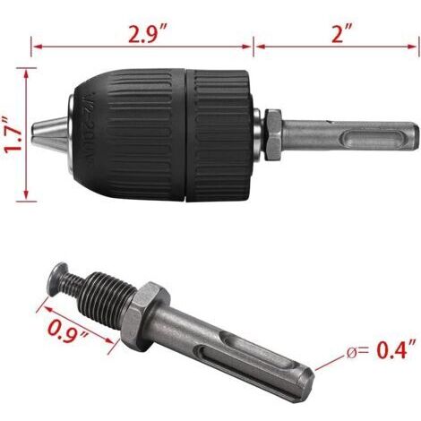 Mandrin Auto-serrant 2-13mm Avec Adaptateur SDS Max – Modèle MaKu7