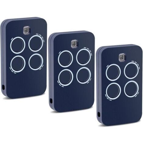 Lot de 3 Télécommande  433.92Mhz 4 Canaux Compatible avec Genius Echo TX4 433 RC, Echo TX2 433 RC, TE443H Bravo