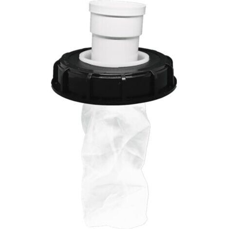 Filtre de couvercle IBC - Filtre à eau de pluie - En nylon lavable - Avec couvercle - 165 mm - 245 mm - Filtre à eau - Accessoire pour réservoir d'eau de pluie (165 mm, vertical)