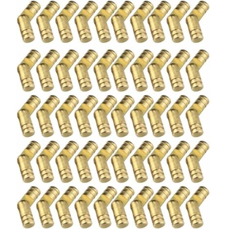 50 Pièces Mini Laiton Dissimulé Charnière, Charnières Meuble,nvisibles Charnières en T Charnière Cylindrique pour l'artisanat de Bricolage Boîte à Petits Meubles Hardware Box (1/4)