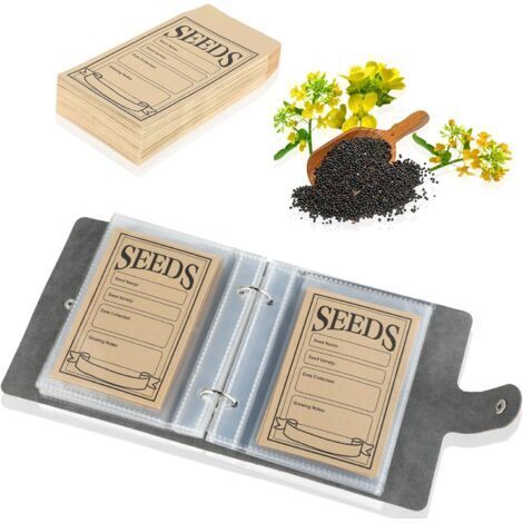 Lot de 50 sacs Seed Storage Organizers,envelopes de graines refermables,envelopes de graines refermables,pour rangement de semences de jardin,classeur de collection et organisation