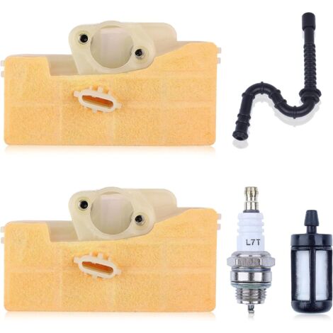 LinDuxe Kit de filtre à air MS290 pour tronçonneuse Stihl 029 MS310 039 MS390 MS 290 MS 310 MS 390 Filtre à air MS 290 avec bougie d'allumage Conduite d'huile Kit de repower de filtre à carburant Remp (1/4)