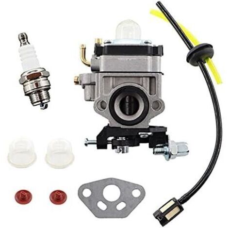Carburateur pour débroussailleuse 23/25/26 ccm – Tuyau de carburant avec filtre – Compatible Einhell, AL-KO, Atika, Fuxtec, Hecht, Timbertech - 26ccm