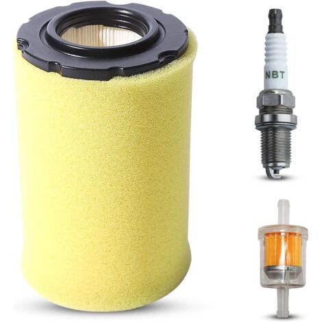 LinDuxe Filtre à air 796031 + filtre à carburant pour John Deere D100 D110 D125 D130, pour Husqvarna YTH2348 YTH22V46 YTH24V48 Z246 YTH18542 Z254 YTA24V48 YTA18542 YTH24V54 Tondeuse 591334 594201 7977 (1/4)