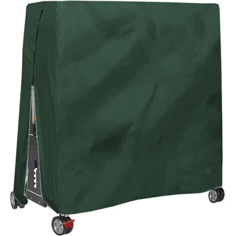 Housse de table de ping-pong extérieure imperméable et anti-poussière Housse de table de ping-pong 165x70x185cm Vert