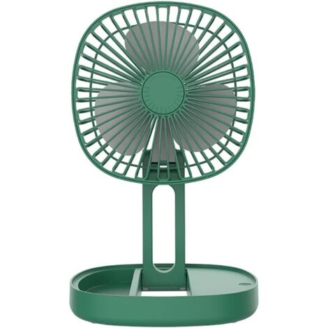 Mini Ventilateur de Table à Angle réglable 1200mAh, Mini Ventilateur de Bureau alimenté par Batterie USB, avec Boîte d'aromathérapie, pour Chambre à Coucher, Bureau-Fei Yu (1/5)