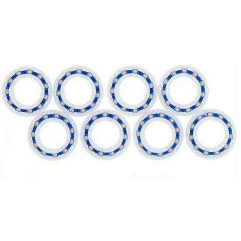 Serbia – Lot de 8 roulements à billes pour roues de robot Polaris 280 180 – Dimensions 28x15mm – Corps plastique – Billes acier inoxydable