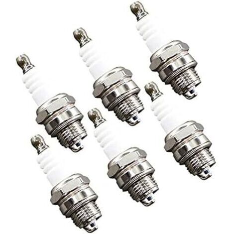 VURAHOME - 6X Bougie dallumage L7T pour STIHL Husqvarna Rep NGK BPMR7A 4626 Equivalence RCJ6Y Champion Bosch WSR6F Tronçonneuse Tondeuse à gazon Petit Moteur Accessoire Pièces