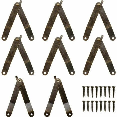 8 Pièces Charnière de Support Antique, Charnières de Soutien flexibles, Support Tampon Charnière Principalement Utilisé pour les Portes D'armoires et Les Armoires de Cuisine,Seuçais (1/5)