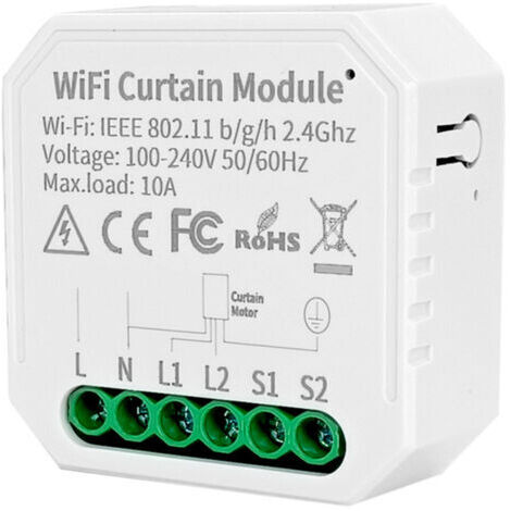 Module de commande Tuya WiFi pour stores et rideaux, moteur de volet roulant, application Smart Life, télécommande et commande vocale avec Google Home