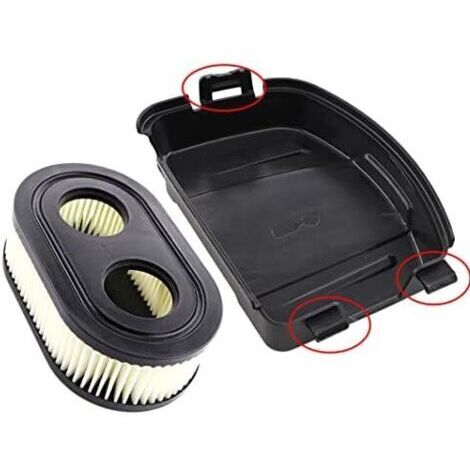 Couvercle de filtre à air avec filtre à air pour tondeuse à gazon Briggs & Stratton moteurs série 625E, 625EXi, 650EXi, 675IS remplace 594106, 798452 (1/5)