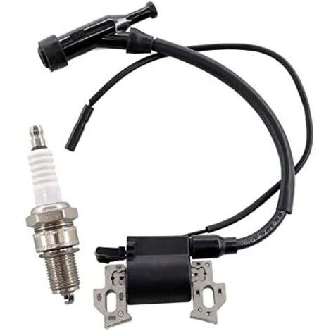 VURAHOME - Bobine dallumage avec bougie dallumage pour Honda GX110 GX120 GX140 GX160 GX200 OHV 168F 170F Moteur tondeuse avec générateur 5,5-6,5 CV