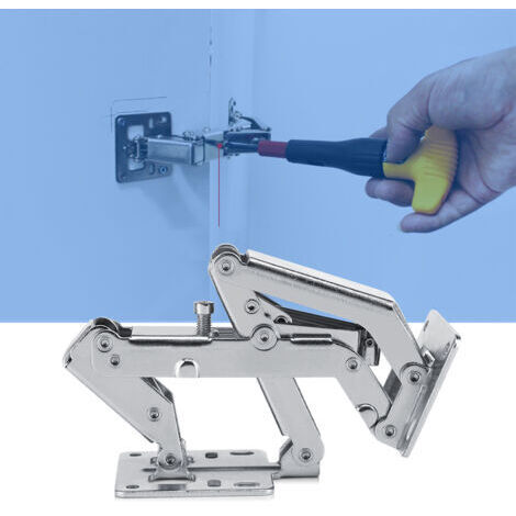 Charnière Hydraulique Pour Portes d'Armoire (16-40mm d'Épaisseur) - Fermeture Douce et Silencieuse, Angle 130-170° Modulable