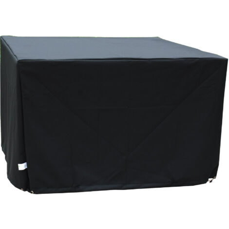 Dcb Garden – Housse de protection pour table de jardin 4 places en polyester – Dimensions L 105 x l 105 x H 72 cm – Cordon de serrage inclus (1/6)