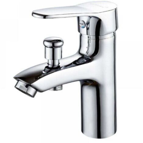 Robinet baignoire robinet monotrou à double usage chaud et froid Alliage Mitigeur de douche, robinet salle bain douche Mitigeur thermostatique de baignoire