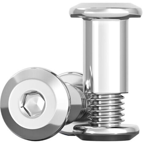 Lot de 20 vis de connexion M8 x 16 mm en acier inoxydable A2 V2A, vis de meubles