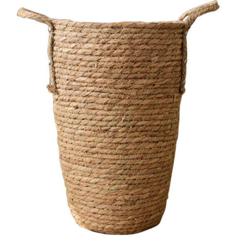 Paniers tressés en paille, vases décoratifs, compositions florales pour le salon, fleurs séchées, pots de fleurs en osier