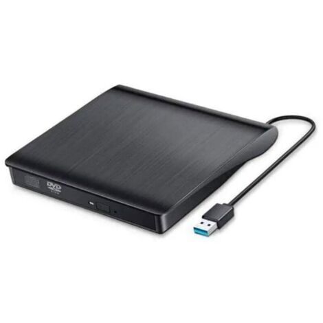 Lecteur Graveur DVD CD Externe USB 3.0 Ultra Slim Portable - Lecteur Enregistreur pour Windows-MAC OS