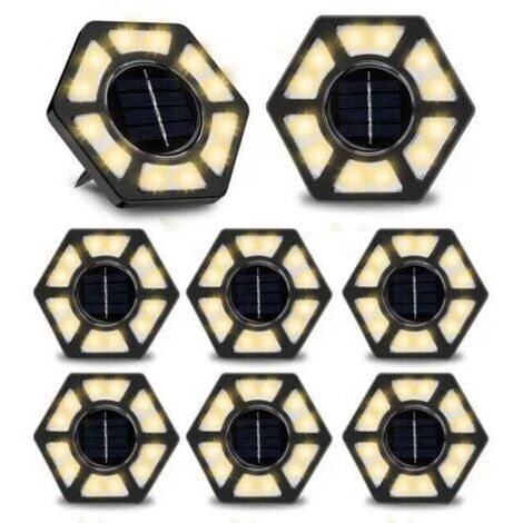 Éclairage d'arbre, projecteurs LED paysagers, lampadaires extérieurs étanches, lampes de pelouse, lampes de sol de jardin (blanc)