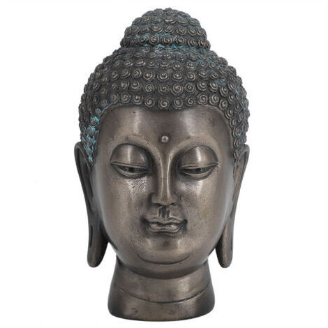 Tête de Bouddha en Résine, Décoration de Table Zen pour Salon et Intérieur
