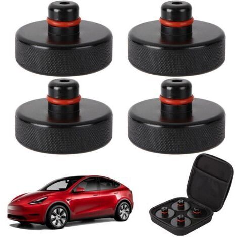 Jack Pad pour Tesla Model 3/Y/S/X, Adaptateur de Cric en Caoutchouc pour Sol, Outil de Levage, Support Protège-Batterie et Châssis pour Voiture