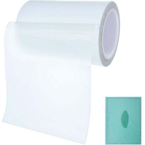 Liner Piscine Kit de Réparation Piscine en TPU Auto-Adhésifs, Patch étanche sous l'eau, Patchs Réparation de Tente, Ruban Réparation 10 cm x 100 cm pour lit d'eau, Piscine, Liner de