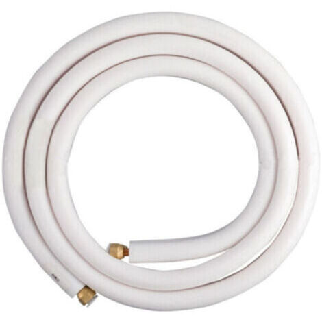 Tuyau de Cuivre pour Climatiseur - 1/4 & 3/8 - 4M - Avec un Bobine Isolante - Câble HVAC - Canalisations Costumes ou Complets