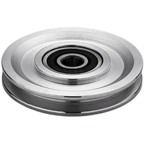 Poulie de rechange pour appareils de fitness, en alliage d'aluminium résistant à l'usure, usinée CNC, diamètre intérieur de 10 mm, pour accessoires de musculation à domicile (70 mm). (1/5)