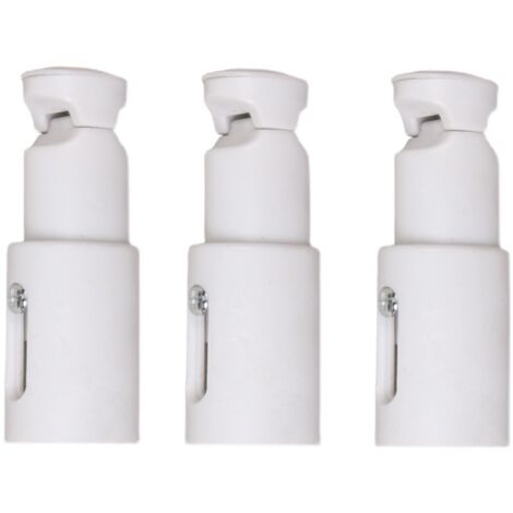 3 Pièces Fixations pour Radiateur Sèche Serviette, Support de Fixation pour Radiateur, Convient aux Radiateurs de Salle de Bains Droits ou Courbés (1/4)