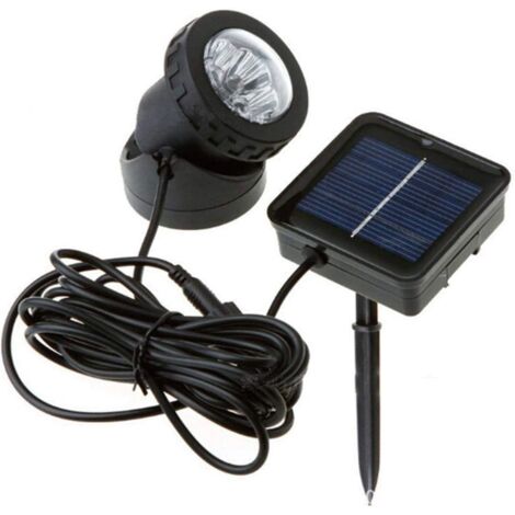Lampe à LED extérieur, Lumières Solaires de Bassin, Projecteurs de Piscine Solaires étanches, éclairage sous-Marin, Décoration Maison, pour Jardin Fontaines Fontaine sous-Marine(Blanc Chaud)