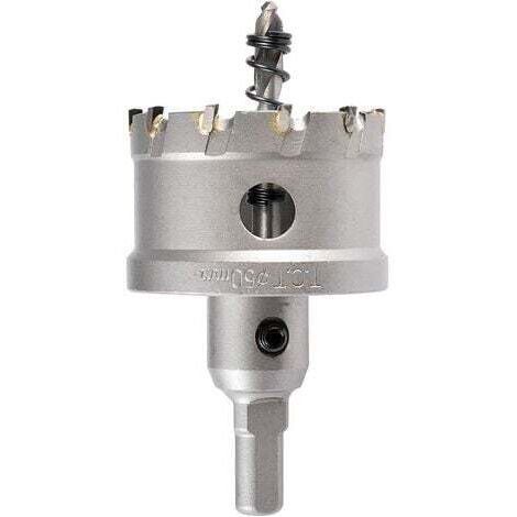 50mm coupeur de trou de dents en carbure de tungstène, TCT Foret de scie trépan pour acier inoxydable, feuille, métal (50mm) (1/5)