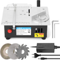 Decdeal – Scie à table électrique 96W – Vitesse 5000 tr/min – Lame diamètre 63mm – Pour bois, aluminium et circuits imprimés
