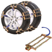 Tonysa – Chaînes à neige antidérapantes en acier – Installation facile – Compatible pneus 165-195 mm – Pour routes glacées et boueuses