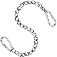 Chaine de Fauteuil Suspendu en Acier Inoxydable 304-66 cm - avec Deux mousquetons - Jusqu'à 350 kg - pour Sac de Sable - Rallonge de Fauteuil Suspendu et hamac