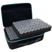 Boîte de rangement pour accessoires de peinture diamant, 120 petits compartiments, outils pour peinture diamant bleu