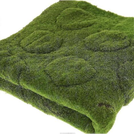 Plantes artificielles murales vertes, fausse mousse décorative (1/3)