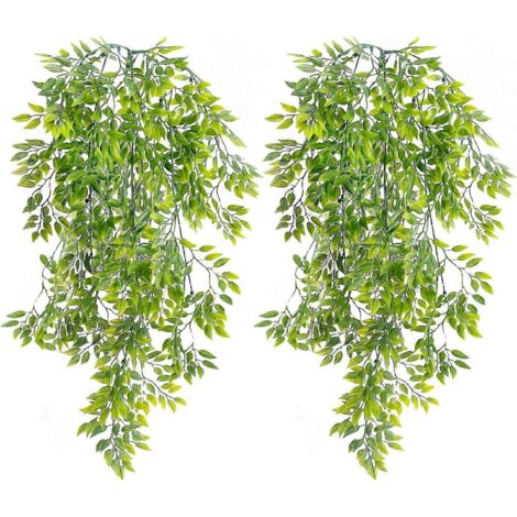 Plante artificielle, lot de 2 plantes artificielles suspendues décoratives (1/5)