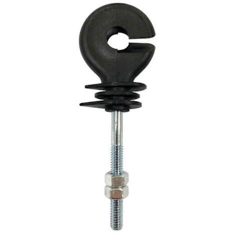50 isolateurs à écrou plat, isolateurs pour clôture électrique, isolateurs filetés pour clôture électrique, isolateurs spiralés (1/5)