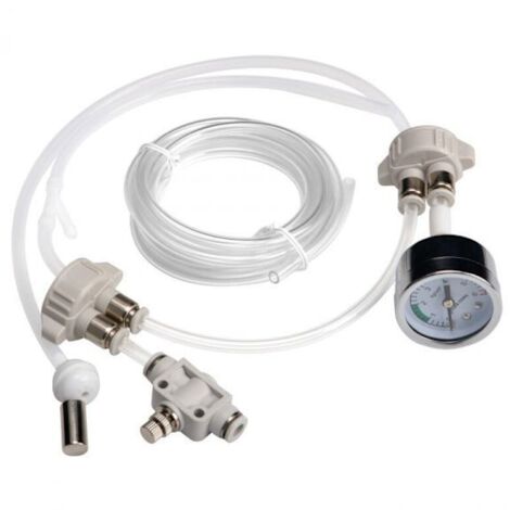 Système CO2 artisanal (pour aquariums plantés), accessoires CO2 pour aquarium, générateur de CO2 artisanal avec manomètre et contrôle du débit d'air