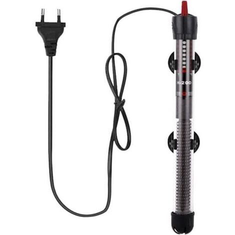 Chauffage d'aquarium 300W 375L avec thermostat réglable et chauffage à ventouse, convient aux aquariums et aux bassins à poissons (220-240V).
