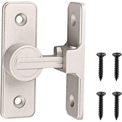 Serrure — Serrure à crochet à 90° pour porte coulissante — Loquet à bascule — Cadenas à moraillon antivol (1/4)